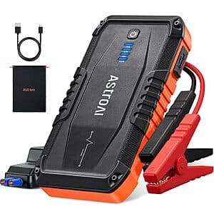 AstroAI S8 10000mAh 1500A 12V Car Battery Jump Starter $19.35 + Free S&H