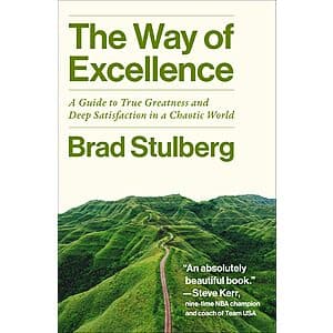 Book cover of The Definitive Book on Excellence by Brad Stulberg, published by HarperOne in 2026.