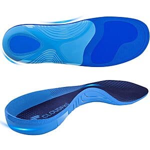 Cloudflo Men's or Women's Plantar Fasciitis Sneaker Insoles w/ High Arch Support $9