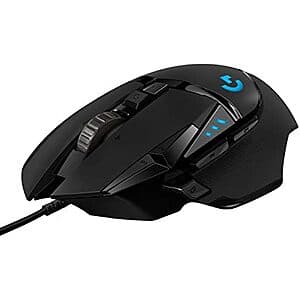 Logitech G502 HERO High Performance Wired Gaming Mouse $27