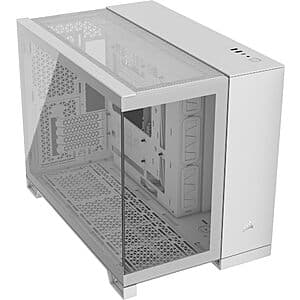 CORSAIR 2500X Micro ATX Dual Chamber Tempered Glass PC Case (White; Small Tower) $50 + Free Shipping