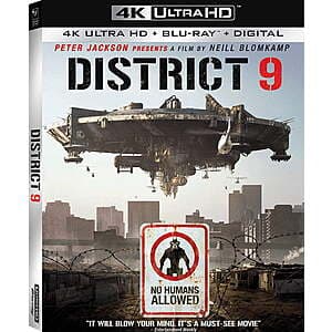 District 9 (4K Ultra HD + Blu-ray + Digital) $15 + Free S/H