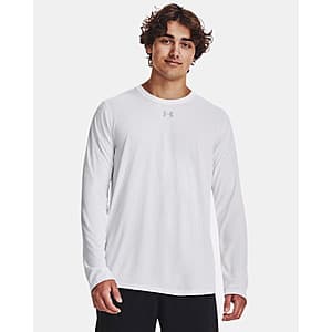 Under Armour Men's UA Tech Team Long Sleeve Shirt (White) $8.60 + Free Shipping