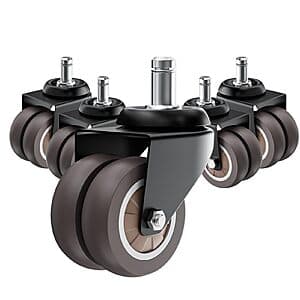 5-Pk ASHGOOB 3" Office Chair Wheels / Casters Set $13.40