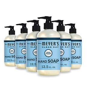 6-Pack 12.5-Oz Mrs. Meyer's Clean Day Liquid Hand Soap (Rain Water) $15.15