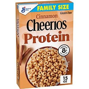 15-oz Cheerios Protein Cereal (Cinnamon) $2.75 w/ Subscribe & Save