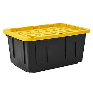 Sam's Club Members: 27-Gal Member's Mark Heavy Duty Storage Tote (Black/Yellow) $7 + Free Pickup