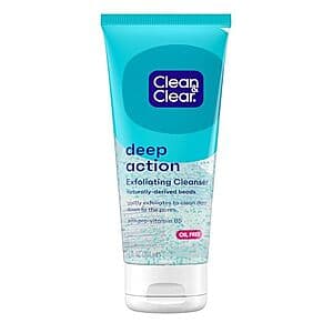 7-Oz Clean & Clear Deep Action Exfoliating Facial Scrub $1.90 w/ S&S