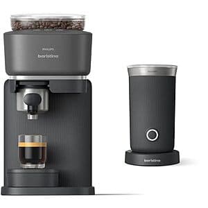 Philips Baristina Automatic Espresso Machine & Milk Frother Bundle (Black) $241.70 or Less + Free Shipping
