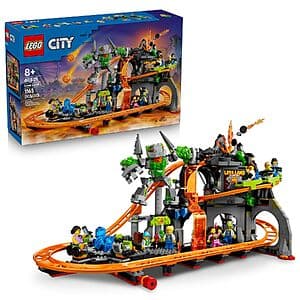 Prime Members: 1165-Pc LEGO City Lava Land Roller Coaster Park $70 + Free S&H