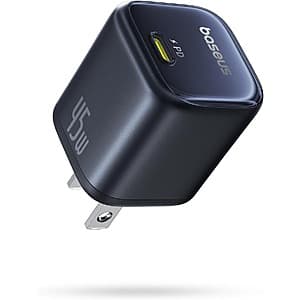 Baseus PicoGo 45W Fast Charging USB-C Wall Charger $10.90