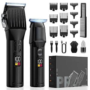 Solati Cordless Hair Clipper & Beard Trimmer Kit w/ LED Display $17.40