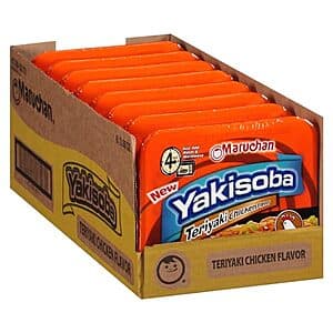 8-Pack 3.98-Oz Maruchan Yakisoba (Teriyaki Chicken) $5 & More w/ Subscribe & Save