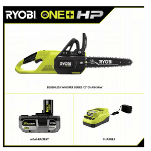 RYOBI ONE+ HP 18V Brushless 12" Chainsaw w/ 6.0Ah Battery & Charger $179 + Free S&H