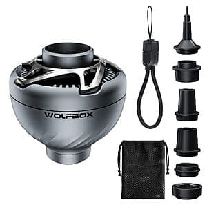 WOLFBOX MegaFlow USB Powered Mini Portable Air Pump $13