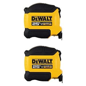 Select Home Depot Stores: 2-pk 25-ft Dewalt Magnetic Tape Measure $11 (In-Store Purchase Only)