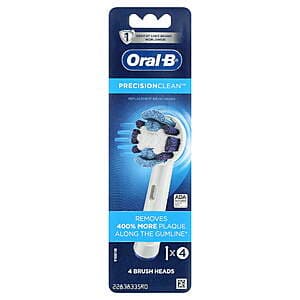 4-Ct Oral-B Precision Clean Rechargeable Electric Toothbrush Replacement Heads $14