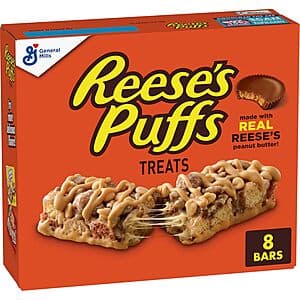 8-Count 0.85oz. Reese's Puffs Cereal Snack/Treat Bars (Peanut Butter & Cocoa) $2.10 w/ Subscribe & Save