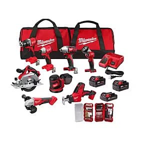 MILWAUKEE M18 Brushless 8-Tool Combo Kit w/ SHOCKWAVE 75-Pc Bit Set $639 + Free S&H