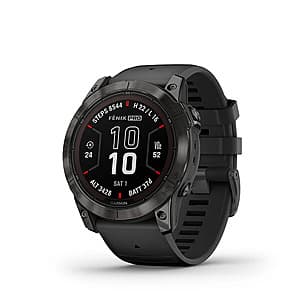 Garmin Fenix 7X Pro Sapphire Solar Smartwatch w/ Black Band (Carbon Gray) $427.50 + Free S/H