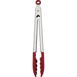 Prime: 12" KitchenAid Silicone Stainless-Steel Tongs (Red) $9.50 + Free S&H