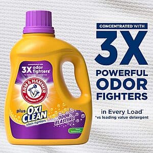 100.5oz. Arm & Hammer Plus OxiClean Liquid Laundry Detergent (Fresh Botanical) $6.50 w/ Subscribe & Save