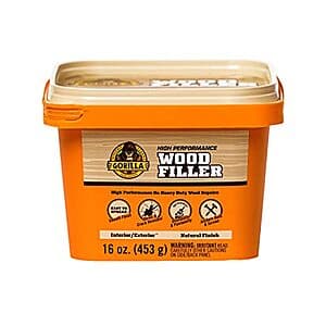 16-Oz. Gorilla All Purpose Interior/Exterior Wood Filler Repair (Natural Finish) $8