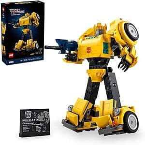 950-Piece LEGO Icons Transformers Bumblebee Action Figure $76 + Free Shipping