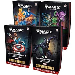 Magic: The Gathering: Set of 4 Marvel Super Heroes Commander Decks $184.95 + Free S&H