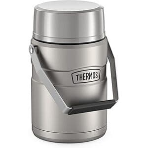 47-Oz Thermos Stainless King Vacuum-Insulated Food Jar w/ 2 Storage Container Inserts $16.50