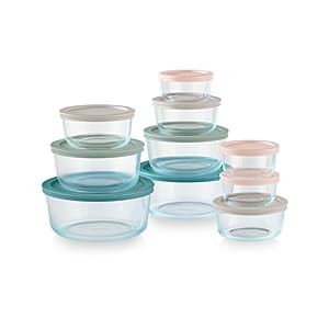 20-Piece Pyrex Simply Store Round Glass Storage Set $22 & More + Free Store Pickup