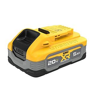 DeWALT 20V MAX XR POWERSTACK 5 Ah Lithium Ion Battery (DCBP520) $80 + Free Shipping
