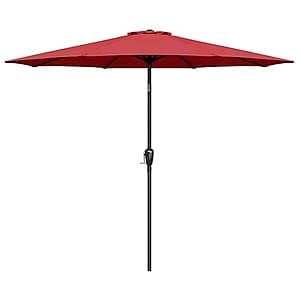 Simple Deluxe 9' Patio Umbrella with Push Button Tilt & Crank $20.80 + Free S&H w/ Prime