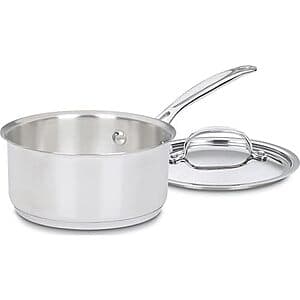 1.5-Quart Cuisinart Chef's Classic Saucepan w/ Cover (Stainless Steel) $13.50