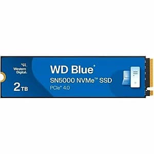 2TB Western Digital Blue SN5000 M.2 PCIe Gen 4.0 NVMe Solid State Drive SSD $55 + Free Shipping