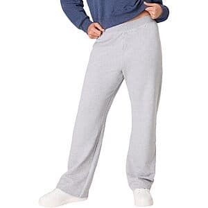 Hanes Women’s EcoSmart Fleece Open Leg Sweatpants (Light Steel, 28.5" or 30.5") $4.20