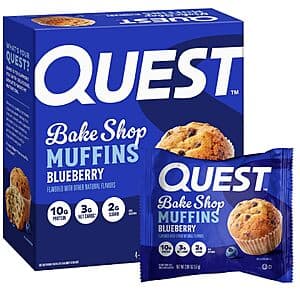 4-Ct Quest Nutrition Blueberry Muffin Protein Snack $5.05 w/ S&S