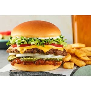 Select Red Robin Restaurant (Dine-In): Gourmet Cheeseburger + Bottomless Fries $10 (Valid Mon, Tue & Wed Only)