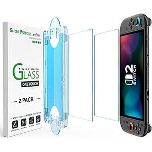 amFilm Tempered Glass Screen Protectors for Switch/Switch 2, Steam Deck & More from $5