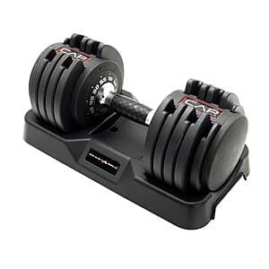 CAP Barbell 10-in-1: 55-lb ADJUSTABELL Dumbbell $100, 25-lb ADJUSTABELL Dumbbell $65 + Free S&H