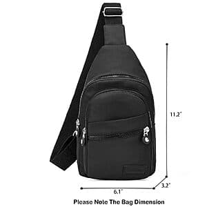 Banelu Small Crossbody Sling Bag (Black) $8.50