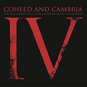 Coheed & Cambria Good Apollo I'm Burning Star IV Volume One vinyl record with album artwork.