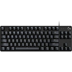 Logitech G413 TKL SE Wired Mechanical Gaming Keyboard w/ Tactile Switches (Black) $40 + Free Shipping