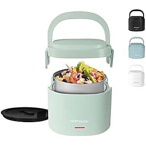 20-Oz Nostalgia Electric Heated Lunch Box (Sage) $16.50