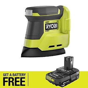 Ryobi One+ 18V Cordless Corner Finish Sander w/ 2Ah Battery $50 + Free Shipping