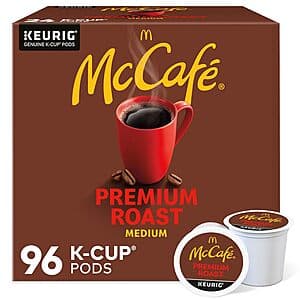 96-Count McCafe Premium Roast Coffee Keurig K-Cup Pods (Medium Roast) $35.90 w/ Subscribe & Save