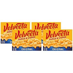 4-Pack 12-Oz Velveeta Shells & Cheese Pasta (Original) $4.70