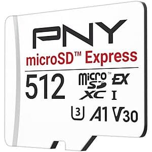 512GB PNY microSD Express UHS-I U3 V30 A1 microSDXC Flash Memory Card $100 + Free S&H