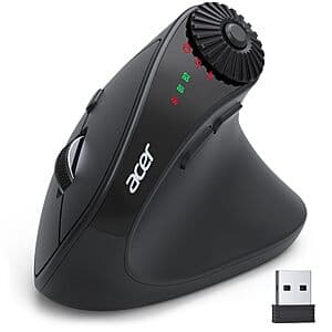 Prime Members: Acer Ergonomic Wireless BT Vertical Mouse w/ Side Scroll Wheel $17.65 + Free Shipping