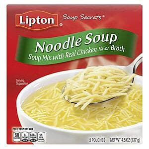 12-Pack 4.5oz Lipton Soup Secrets Instant Noodle Soup Mix $11.35 w/ Subscribe & Save